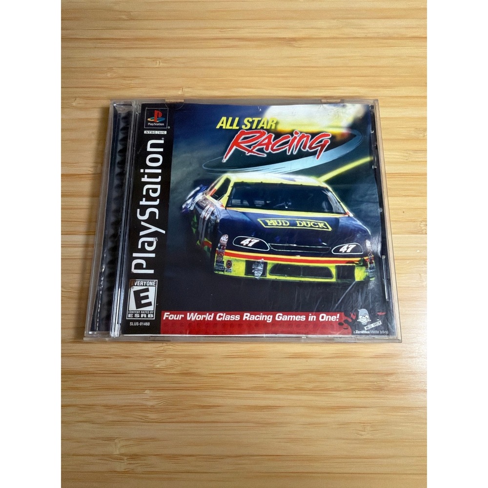 PS1‎ All Star Racing CIB Water Damaged Untested Racing Game